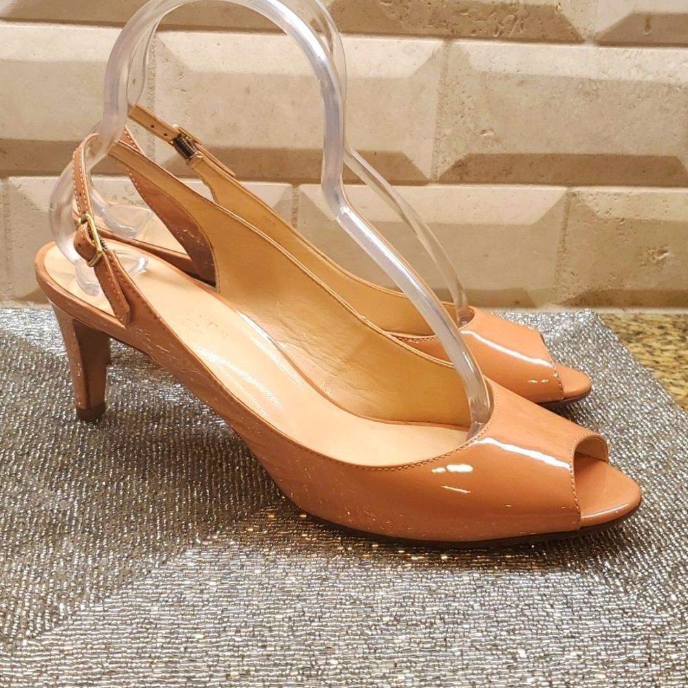‎TALBOTS Blush Patent Leather Heels - Size 9 1/2
